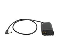 Tbest Batteria Fittizia DMW DCC17 BLK22 Accoppiatore CC 5,5x2,1 Compatibile con Fotocamera Digitale S5 S5K S5GK GH6 Alimentazione Continua Costruzione in Metallo ABS di Alta qualità