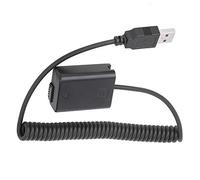 Tbest Batteria Fittizia USB per Decoder Completo FW50 Compatibile con Fotocamera A7 A7II A7R A7S A7RII Alimentatore Esterno in Plastica Nera 1 Pz