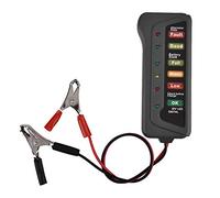 Tbest Battery Tester con Display LED, Test di Carico 12V | Funzionamento sicuro, facile utilizzo, analisi accurata della batteria, due clip di test