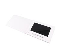 Tbest Biglietto D'auguri Video Brochure di Marketing Personalizzata HD 720P, Ideale per Eventi e Promozioni di Compleanni e Anniversari, Schermo LCD in Plastica e Metallo (Hanash)