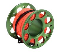 Tbest Bobina per Immersioni, Multifunzione in Alluminio Aviazione da 15m Ganci a Doppia estremità Ganci per Immersioni per Sport Sottomarini (Green)