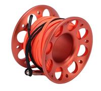 Tbest Bobina per Immersioni, Multifunzione in Alluminio Aviazione da 15m Ganci a Doppia estremità Ganci per Immersioni per Sport Sottomarini (Orange)