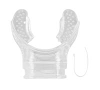 Tbest Bocchino del Regolatore per Immersioni, Silicone Trasparente Comodo Morso Bocchino Universale da Boccaglio Sostitutivo per Snorkeling Padiglione