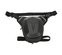 Tbest Borsa a Gamba Cadente Striscia Riflettente Resistente All'acqua Borsa a Tracolla in Vita per Coscia Borsa a Tracolla per Escursionismo All'aperto Pesca in Viaggio (Modello in fibra di carbonio)