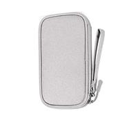 Tbest Borsa di Stoccaggio degli Accessori Digitali Piccoli Strati Grigi Multi di Nylon Electronics Organizzatore per Viaggi per Viaggi per Viaggi per il Tempo Libero