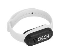 Tbest Bracciale Intelligente con Lettore MP3, Memoria 200 MB (WHITE) | Bluetooth 5.3, Tipo C ricaricabile, Display LED, Leggero, Uso sportivo