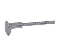 Tbest Calibro a Corsoio da 150 Mm, Strumento di Misurazione Preciso (GRAY) | Plastica di alta qualità, leggera, facile da usare, adatta per la misurazione di gioielli, durevole