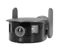 Tbest Camera di Sicurezza Esterna da 3 MP HD 1080p Sorveglianza delle Lenti a Pesca Ad Angolo Super Largo con Rilevamento del Movimento Night Tracking (Spina europea)