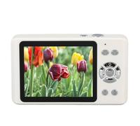 Tbest Camera Digitale 4K Punto 64MP e Scatto con Viaggio Compatto AutoFocus Zoom 18x per Fotografia Schermo da 2,8 Pollici Batteria a Ioni di Litio 1200 MAh (WHITE)