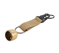 Tbest Canna dell'orso in Ottone Addensato con Superficie Liscia e Consistenza Eccezionale, Prevenire la Separazione, il Suono Delicato, la Campana del da Campeggio con Silenziatore Magnetico e
