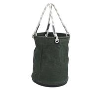 Tbest Canvas Tool Bucket, 40x30cm Durable 30KG Load (GREEN)