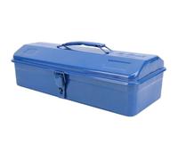 Tbest Cassetta Portautensili Blu con Struttura in Metallo, Portautensili Portatile, Portautensili per Attrezzi, per Officine, Garage, Auto, Cantieri (350 Cassetta degli attrezzi)