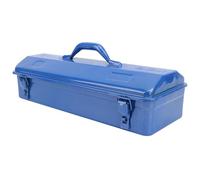 Tbest Cassetta Portautensili Blu con Struttura in Metallo, Portautensili Portatile, Portautensili per Attrezzi, per Officine, Garage, Auto, Cantieri (410 Cassetta degli attrezzi)