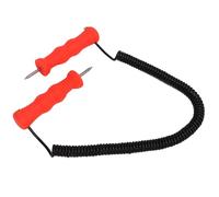Tbest Cavatappi in Acciaio Inossidabile con Manico Ergonomico in ABS | Punteruoli da ghiaccio per pattinaggio, sci, pesca, attrezzatura invernale di sopravvivenza all\'aperto, strumenti per presa