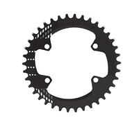 Tbest Chainring,Narrow Wide Chainring 96Mm Bcd 32T 34T 36T 38T Icletta Singola Catena Anello Guardia Compatibile M6000 M7000 M8000 Mountain (Rosso/Nero, Lega di Alluminio)(38T