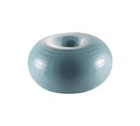 Tbest Ciambella per Esercizi per l'allenamento dell'equilibrio di Pilates con Pompa Gonfiabile in Materiale Pvc Antiscivolo da Palestra con capacità di 300 Libbre (GREY)