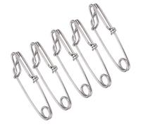 Tbest Clamp/Holder a Scatto per Palangari 5 Pezzi Set 2.6x100mm Clamp/Holder per Connettore da Pesca in Acciaio Inossidabile per la Pesca al Tonno da Surf Forte Tensione Durevole (3.5 * 125MM)