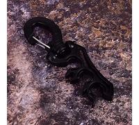 Tbest Clip di Supporto per Tubo Immersione Subacquea, Mantenere Immersione Diving Tubo Porta a Piacera Doppio BCD Tubo Porta con Clip Fibbia Gancio Nero/Giallo/Blu(Nero)