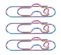Tbest Clip in Metallo Acciaio Inossidabile per Penna, Opzioni di Colore | Supporti leggeri, per le scuole, facili da fissare e sicuri, dall\'aspetto elegante