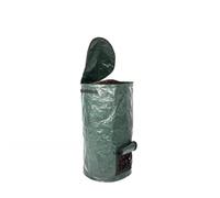 Tbest Confezione da 2 Sacchetti per Compost Organico Contenitori per Compost da Giardino in PE Riutilizzabili da 15 Galloni 34 Galloni per Design con Cerniera per lo Smaltimento dei Rifiuti del
