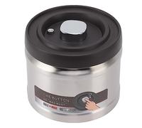Tbest Contenitore per Pressa per caffè in Acciaio Inossidabile Chiuso a Vuoto per le Note di tè per Chicchi, per la Cucina di Casa (Colore naturale in acciaio inossidabile da 1600 ml)