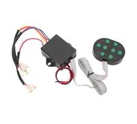 Tbest Controller del Corno per Auto Ad Alte Prestazioni Electric Enhance Effetto Sonoro con 8 Toni Regolabili per Veicoli 12v 24 V ABS METAL COSTRUZIONE