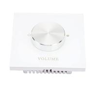 Tbest Controller del Volume con Pulsante Rotante, Regolazione a 5 Livelli | Materiale ABS premium, compatibilità a doppio canale, installazione semplice, controllo della musica di sottofondo