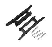 Tbest Coppia Kit di Tacchette per Ormeggio Marino con Viti per Accessori per Canoa e Barca da Kayak, Tacchette per Pontile in ABS Ad Alta Resistenza Antiruggine, Parti della Barca Facili da Installare