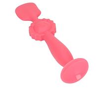 Tbest Crema Spatola per il Bambino Domea con Base di Aspirazione, Facile da Usare per la Cura delle Talpe del Bambino, Materiale in Silicone Sicuro (rosso)