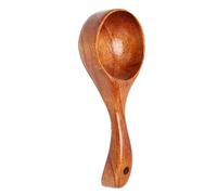 Tbest Cucchiaio di Legno per Porridge Materiale Phoebe Durevole | Maniglia comoda, Uso multiuso, Facile da riporre, Utensile da