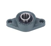 Tbest Cuscinetto a Flangia a Cuscinetto 20mm Diametro Interno | Costruzione in acciaio per cuscinetti, ghisa, bassa rumorosità, uso industriale