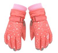 Tbest da Sci Invernali da Impermeabili Antivento per il Freddo con Ricamo Rosa per Sci Snowboard Sport All'aria Aperta Fibra di Poliestere 8,66x3,54 Pollici (ORANGE)