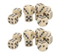 Tbest Dadi a Sei Perle per Cereali a Sei Letti Clear Read Clear Read for Table Games Mathematics, 20 PC per la Festa della Scuola Domestica