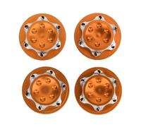 Tbest Dado RC, accessorio ruota dado antipolvere in lega di alluminio 17 mm 4 pezzi per modello auto 1/8 RC(arancione)