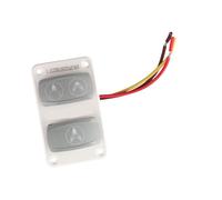 Tbest DC12 24V Interruttore del Pannello di Controllo della Toilette Marina 3 Vie Risposta Rapida RV Rocker per Barche Yacht Materiale ABS Impermeabile Design Compatto