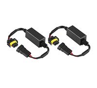 Tbest Decodificatore Faro LED H8 H9 H11 Anti-sfarfallio Flash Cancellatore di Errori CANBUS Risolutore di Problemi per Mercedes Elantra Nero 2 Pezzi