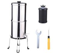 Tbest di Filtro per Acqua in Acciaio Inossidabile da 1 Gallone con Prestazioni di Lunga Durata, Grande capacità e velocità di Flusso Rapido, Nessuna Filtrazione Elettrica per Casa, Preparazione (#2)