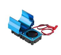 Tbest Dissipatore di Calore Motore, Ventilatore di Raffreddamento Doppio Ventilatore Radiatore 540/550 RC per Auto Elettrica RC Scala 1/10(Blu)