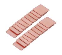 Tbest Dissipatori di Calore, 20 Pezzi Spessore del Dissipatore di Calore in Rame Rosso Scheda Grafica per Laptop Foglio del Dissipatore di Calore CPU GPU Rame Pad Shim (1,2 mm)