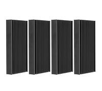 Tbest Dissipatori di Calore, 4 Pezzi Q50x12.7x100 Aletta di Raffreddamento del Chip del Dissipatore di Calore in Alluminio per Chip del Circuito Stampato