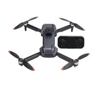 Tbest Drone Pieghevole, Doppia Luci a LED 1080P HD 8K Camera a Quattro Vie Evitamento Dell'ostacolo Drone Pieghevole per Adulti Bambini (1 Batteria)