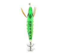 Tbest Esca da Pesca con Jig per Calamari Luminosa Al Buio - per Esca in ABS Ad Affondamento Lento con Azione Realistica della Branchia per la Pesca Notturna dei Calamari (Erba verde)