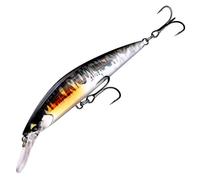Tbest Esca per Pesciolini Pescile per Pesciolino Esca Dura per le Azioni di Nuoto a Punta di Basso 11 Cm 29g 2 Ganci 3d Occhi per la Pesca con Acqua Salata (4)