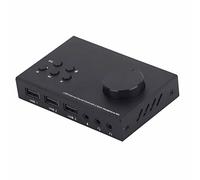 Tbest EST Cutter Plies USB Extenrnal Sound Scher Stereo .5mm Interfaccia Multi Multi Modalità Design Multiple EQ Sound Conversione o Aelectronic Appnce