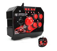 Tbest Fai da Te Bastone Joystick Accessori per Giochi per Pc Lotta Bastoni P Ms Controller di Gioco Usb 4 in 1 Interruttore Saitek Controle