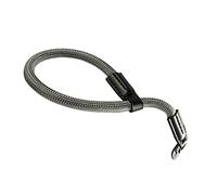 Tbest Farpa da Polso per Canto da Polso DSLR Ad Alta Resistenza Nylon Regolabile Lunghezza 18 Cm 25 Cm per Fotografia Alpinismo da Esterno (GRAY)
