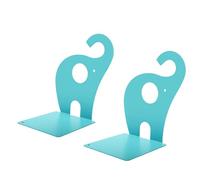 Tbest Fermaporte per Libri, Simpatico Design Elefante Antiscivolo (Lake | Metallo,Contiene libri alti,Decorativo per la cameretta dei bambini,Impugnatura rinforzata,Divertente accessorio per lo