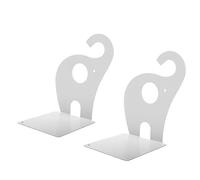 Tbest Fermaporte per Libri, Simpatico Design Elefante Antiscivolo (WHITE) | Metallo,Contiene libri alti,Decorativo per la cameretta dei bambini,Impugnatura rinforzata,Divertente accessorio per lo