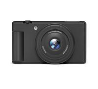Tbest Fotocamera Digitale Mirrorless HD 5K da 80 MP per Viaggi con Flash LED (BLACK)