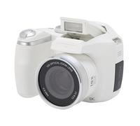 Tbest Fotocamera DSLR 4K Flash Schermo LCD Zoom Ottico 12x Videoregistratore retrò Ritratto Digitale Portatile da Viaggio (WHITE)